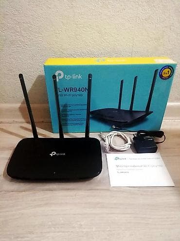 Модемдер жана тармак жабдуулары: Wi-Fi роутер 3-антенный, N450, отличное состояние, отлично работает — 1