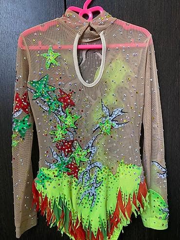 купалник 48: Продаю детский купальник для гимнастики украшенный камнями сваровски — 3