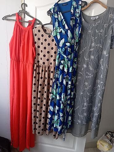 Повседневное платье, Лето, Длинная модель, Сарафан, XL