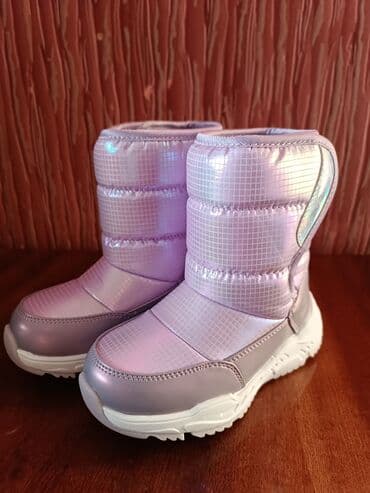 обувь зимний: Детские зимние дутики ERKE - Цвет: перламутрово‑розовый с лёгким — 2