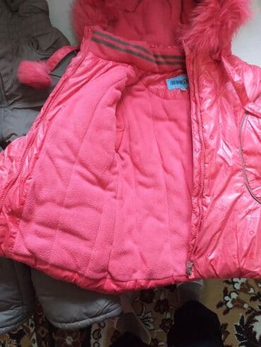 кыргызские национальные платья для девочек: Детская зимняя куртка на рост 122см, комбинезон с курткой на рост — 1