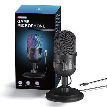 Микрофоны: Игровой USB-микрофон с RGB‑подсветкой Luchiq FD 17. - Тип — 1