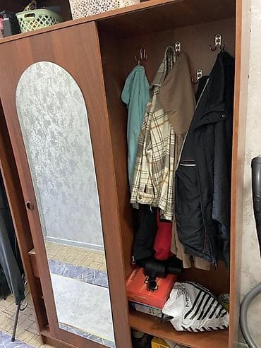 Мебельные гарнитуры: Гарнитур для прихожей, Б/у, Зеркало, Комод, ДСП, цвет - Коричневый — 2