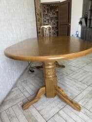 столы раздвижные для гостинной: Кухонный стол, Овальная, Раскладной — 5