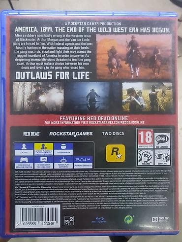 PS3 (Sony PlayStation 3): РДР2 Red Dead Redemption II — версия для PlayStation 4 (Blu‑ray) — 2