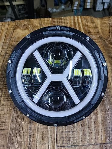 Светодиодная круглая фара 7" для ВАЗ 2121/Нива и др. авто (форм‑фактор at lalafo.kg Светодиодная круглая фара 7" для ВАЗ 2121/Нива и др. авто (форм‑фактор