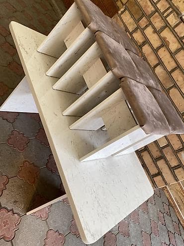 кухонные стол стулья: Кухонный стол и стул, Новый, цвет - Серый — 10