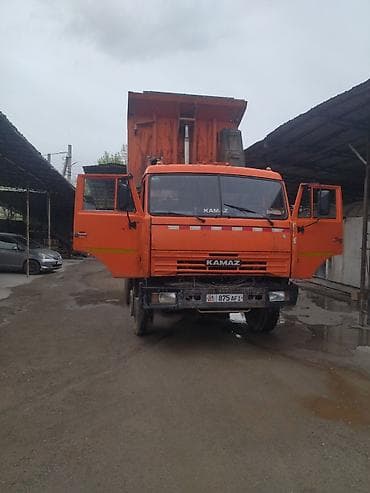 газона косылка: КАМАЗ самосвал, 6x4, оранжевый - Кузов-самосвал с задней разгрузкой — 6