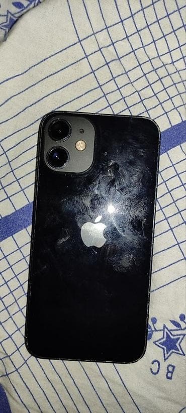 IPhone 12 mini, Б/у, 128 ГБ, Черный, Чехол, 100 % at lalafo.kg IPhone 12 mini, Б/у, 128 ГБ, Черный, Чехол, 100 %