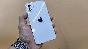IPhone 12, Б/у, 128 ГБ, Белый, Чехол, 97 %