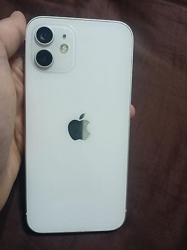 note 9s 128: IPhone 12, Б/у, 64 ГБ, Белый, Защитное стекло, 85 % — 1