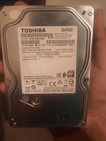 apple pro: Накопитель для ПК, Новый, Toshiba, HDD, 1 ТБ, Для ПК — 1