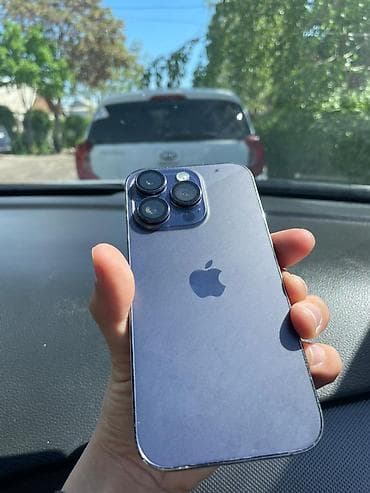 galaxy note 10: IPhone 14 Pro, Б/у, 128 ГБ, Deep Purple, Кабель, 81 % — 1