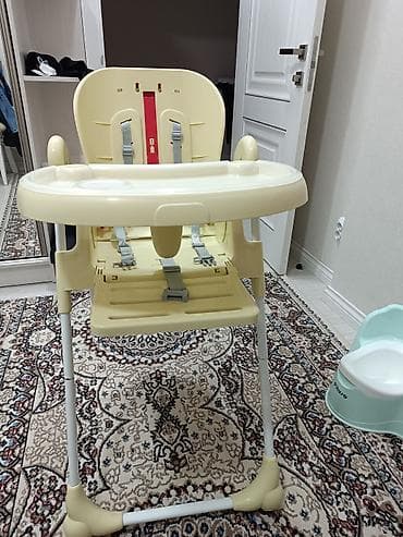 пос: Стульчик для кормления, Другой бренд, Пластик, Другой вид, цвет - Бежевый — 2