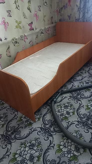 односпальный кровать: Односпальная детская кровать с бортиками + матрас - Каркас из ЛДСП в — 2