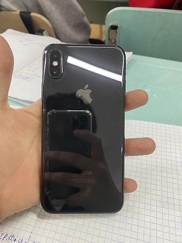 забыл: IPhone X, Б/у, 64 ГБ, Space Gray, Коробка, 81 % — 1