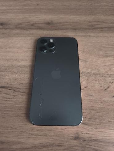 realme 9i: IPhone 12 Pro, Б/у, 128 ГБ, Графит, Зарядное устройство, Защитное стекло, Чехол, 75 % — 1