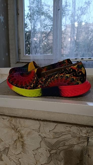 летние женские слипоны: Яркие женские слипоны с психоделическим принтом - Тип: легкие — 2