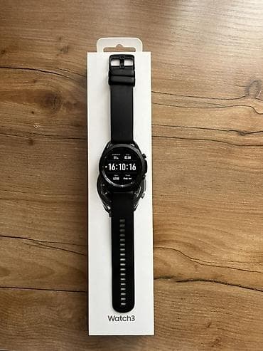 Смарт-часы Watch3 (черные) - Круглый дисплей, классический корпус с