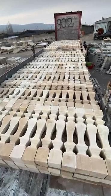 бабл шар: Готовая балясина, Материал: Сары-Таш, Для тапчана, Стиль: Квадратная, Новый — 7