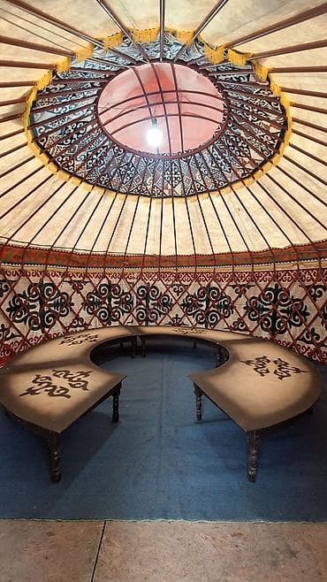 богатый папа бедный папа: Юрта для мероприятий с традиционным орнаментом. Особенности: - — 4