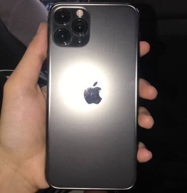 ноутбук 10000: IPhone 11 Pro, Колдонулган, 64 ГБ, Black Titanium, Коргоочу айнек, Каптама, 78 % — 1