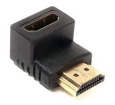 Переходник HDMI - HDMI (male-female) угловой, 90'. папа-мама at lalafo.kg Переходник HDMI - HDMI (male-female) угловой, 90'. папа-мама