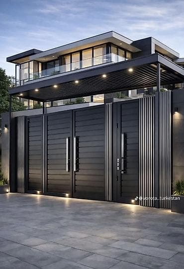 Металлические, Автоматические, Длина: 5 м, Другой бренд, Для частного дома, С калиткой, Оптом, Новый, Бесплатная установка