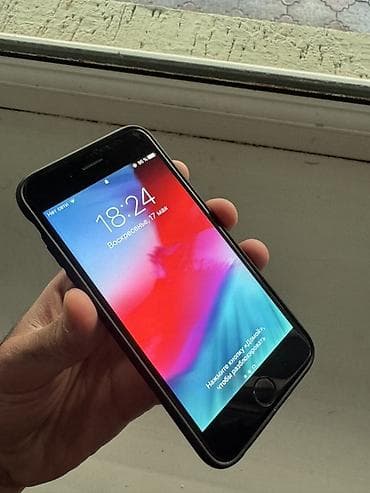 IPhone 6, Б/у, 64 ГБ, Серебристый, Чехол, 100 %