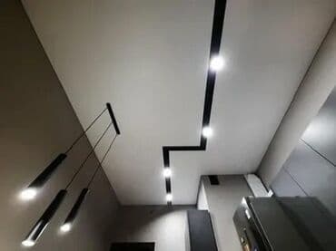 требуются монтажники натяжных потолков: Натяжной потолок 3D потолки, Глянцевое, Матовое Бесплатная консультация, Бесплатный замер, Монтаж — 12