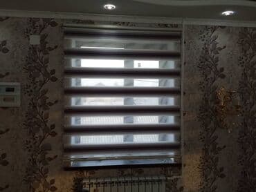 жалюзи с электроприводом: Роллштор роллшторы Жалюзи Жалюзи Бишкек День и ночь зебра Замер — 6