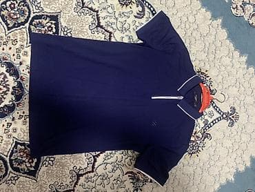 белые мужские футболки поло: Мужской комплект для гольфа/кэжуал: белые брюки + темно‑синее поло — 4