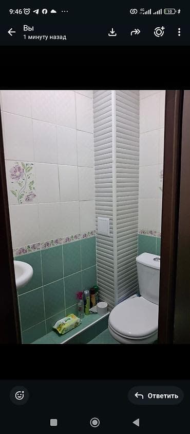 сниму квартиру 3 комнатную: 2 комнаты, 53 м², Манас-Ата мкр., 105 серия — 2