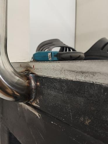 аргон сварка: Мелко срочный ремонт перил из нержавеющей стали, Аргонная сварка перил — 7