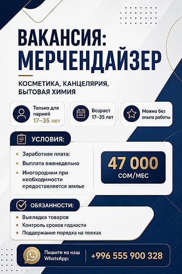 работа в турци: Вакансия: мерчандайзер (косметика, канцелярия, бытовая химия) — 1