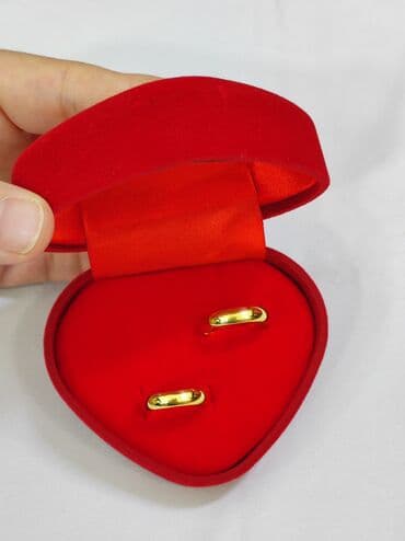 свадебные наборы ручной: Кольцо, Обручальное, Унисекс, Без вставки, Парный набор, Новый — 3