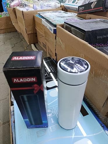 временная: ОПТОМ и в РОЗНИЦУ! Термос-бутылка Aladdin объемом 500 мл в белом — 1