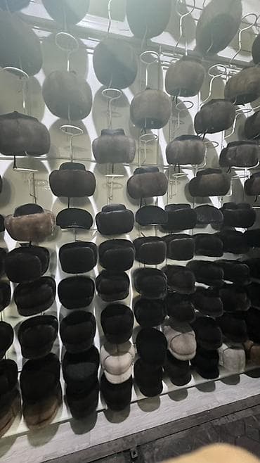 мужские головные уборы кыргызов: Шапка, Ушанка, Соболь, Зима — 3