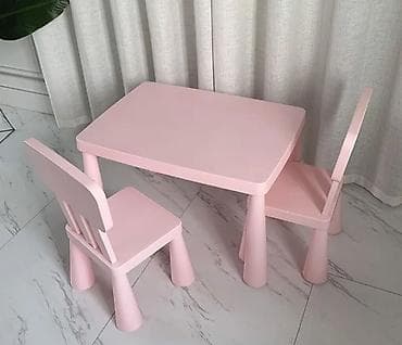 пластиковые стол и стулья: Комплект детского стола и стула, Новый, Самовывоз, Платная доставка — 2