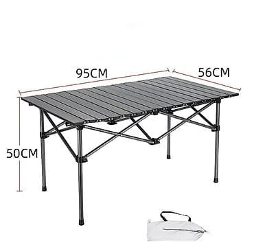 раскладная парта: Складной походный стол, Новый, Другой материал, цвет - Черный — 2