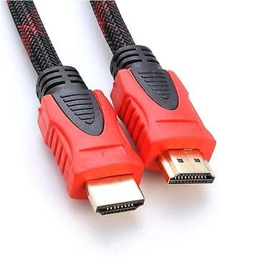 переходник вга hdmi: HDMI кабель, плетёная оплётка (чёрно‑красная), разъёмы HDMI–HDMI (Type — 4