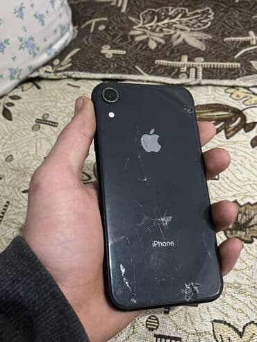 ноутбук бу бишкек: IPhone Xr, Б/у, 64 ГБ, Черный, Чехол, 79 % — 1