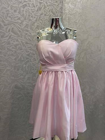 Платье-коктейль с корсетным лифом и пышной юбкой до колена. - Два — 4