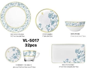 набор кондитера: Наборы столовой посуды VL-5012 / VL-5013 / VL-5016 / VL-5017 — 32 — 4