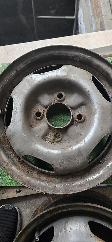 Диски: Железные Диски R 14 Пара, отверстий - 4, Б/у — 6