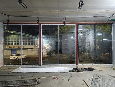 Готовые алюминиевые окна: Панорамное остекление для фасада/витражей - Секция из 4 больших — 2