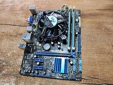 core i: Материнская плата, Б/у, Asus, LGA1155, Micro-ATX, Для ПК — 1