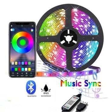 ленточная: Светодиодная Bluetooth RGB 5050 USB лента для подсветки, влагостойкая — 3