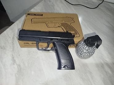 пневмат пистолеты: Пружинный страйкбольный пистолет (airsoft), калибр 6 мм — 3