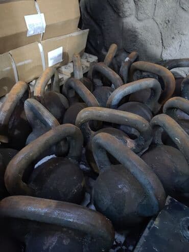 набор фишек для покера: Гири по 16кг, чугунные 
новые ещё горячие — 1